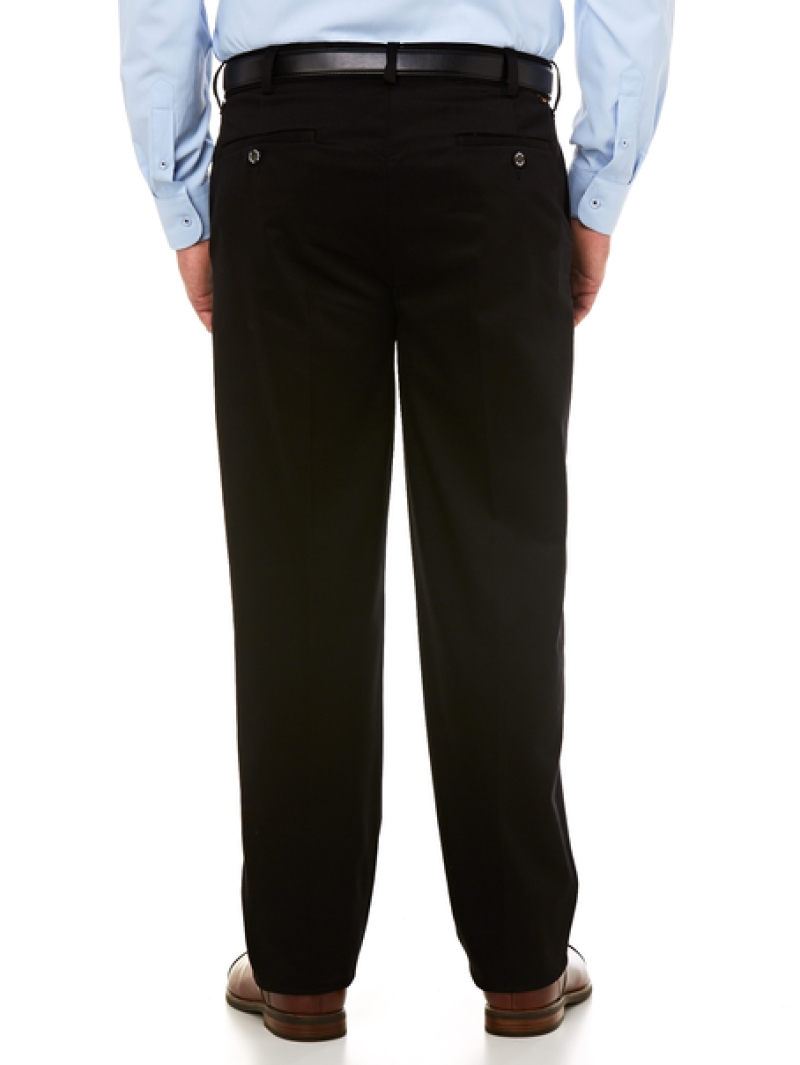 Pants Savane Stretch Chinos Black - Regular Fit 5 Pants Savane Stretch Chinos Black - Regular Fit - Image 3