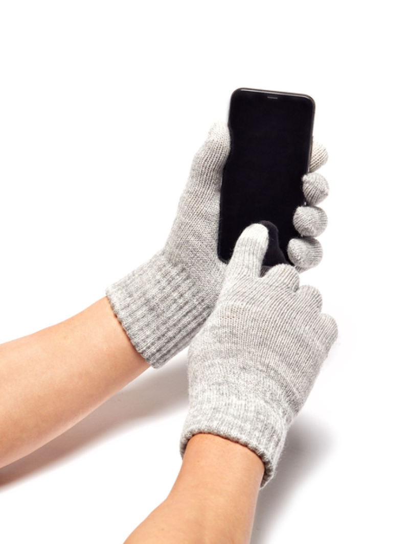 Cougars Scarves & Gloves Lowes Silver Full Finger Touch Screen Tip Gloves 6 Cougars Scarves & Gloves Lowes Silver Full Finger Touch Screen Tip Gloves - Image 4