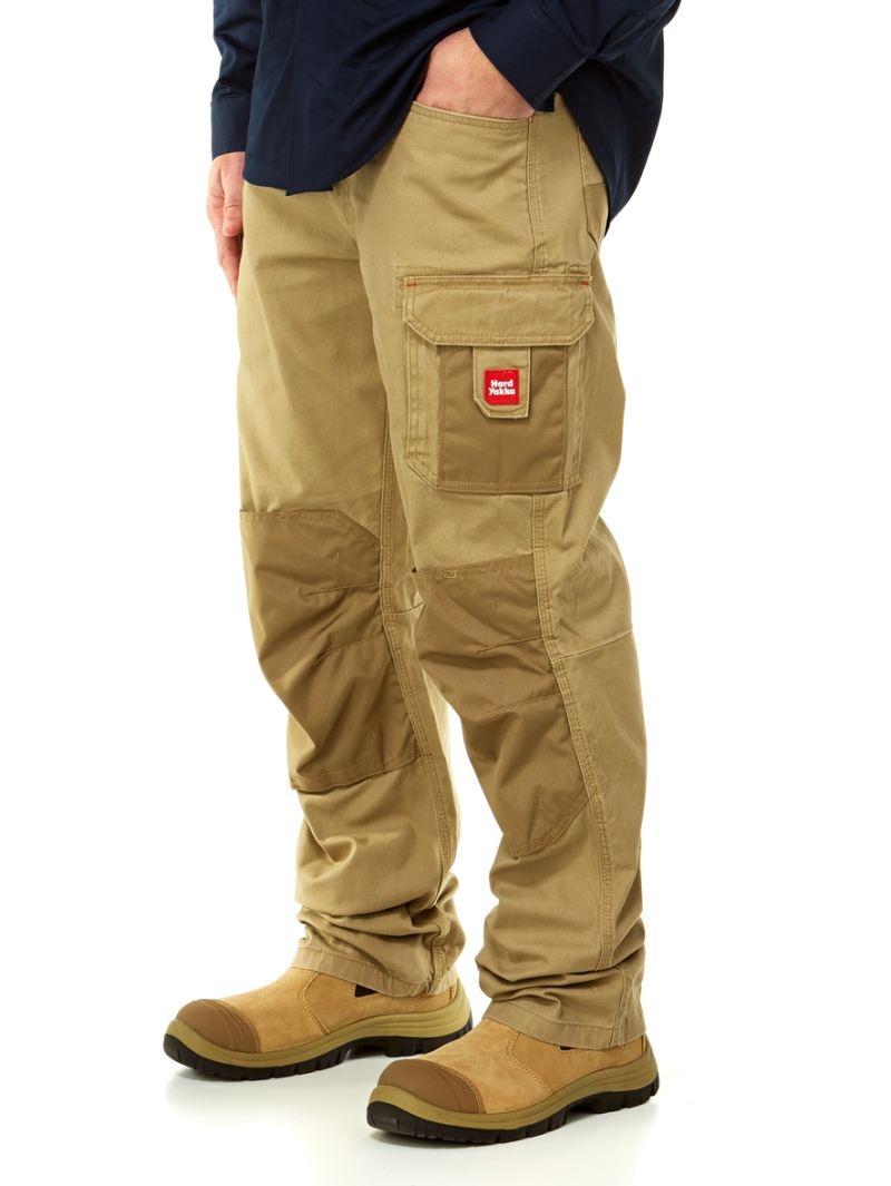 Lowes Hard Yakka Legends Work Trousers Khaki 4 Lowes Hard Yakka Legends Work Trousers Khaki - Image 2