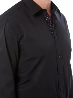 Shirts Lowes Long Sleeve Premium Black Dobby Shirt -Traders Country Sales photo2 10132 c