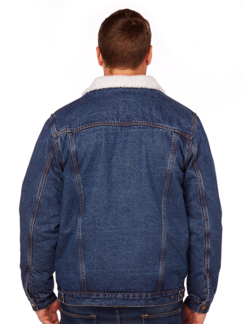 Lowes Knitwear Prodigy Sherpa Lined Stonewash Denim Jacket 5 Lowes Knitwear Prodigy Sherpa Lined Stonewash Denim Jacket - Image 3