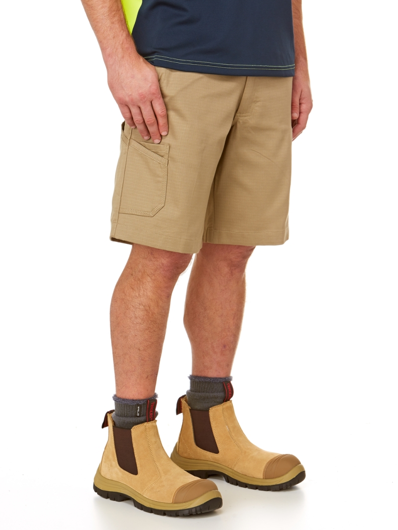 King Gee Work Cool 2 Rip Stop Shorts Khaki 5 King Gee Work Cool 2 Rip Stop Shorts Khaki - Image 3