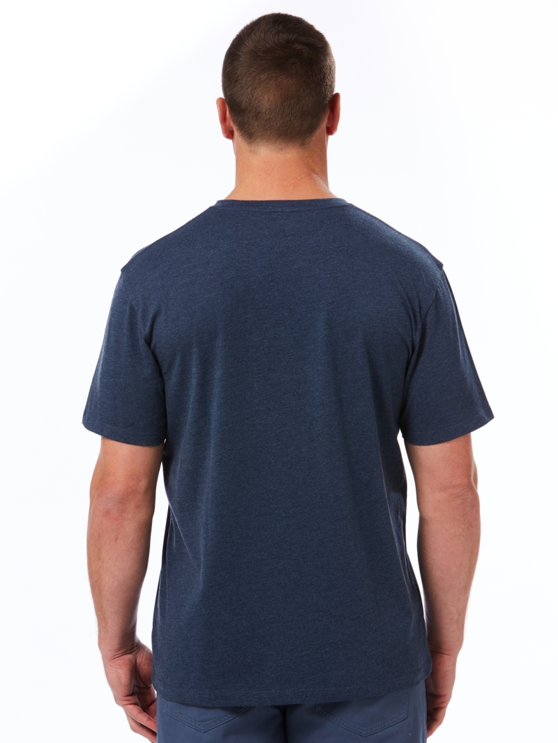 T-Shirts Lowes Contemporary Indigo Marle V-Neck T-Shirt 5 T-Shirts Lowes Contemporary Indigo Marle V-Neck T-Shirt - Image 3