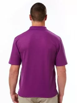 Polos Lowes Basic Plain Fuschia Polo Top With Pocket -Traders Country Sales photo2 44015 1707 org lores