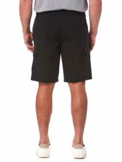 Elliotts Cargo Shorts Pinstripe Black - Elastic Waist -Traders Country Sales photo2 57963 157 org