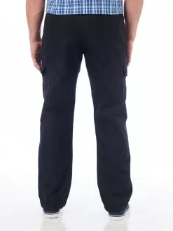 Traders Pants Microfibre Cargos Navy - Elastic Waist -Traders Country Sales photo2 63220 1649 org lores 1