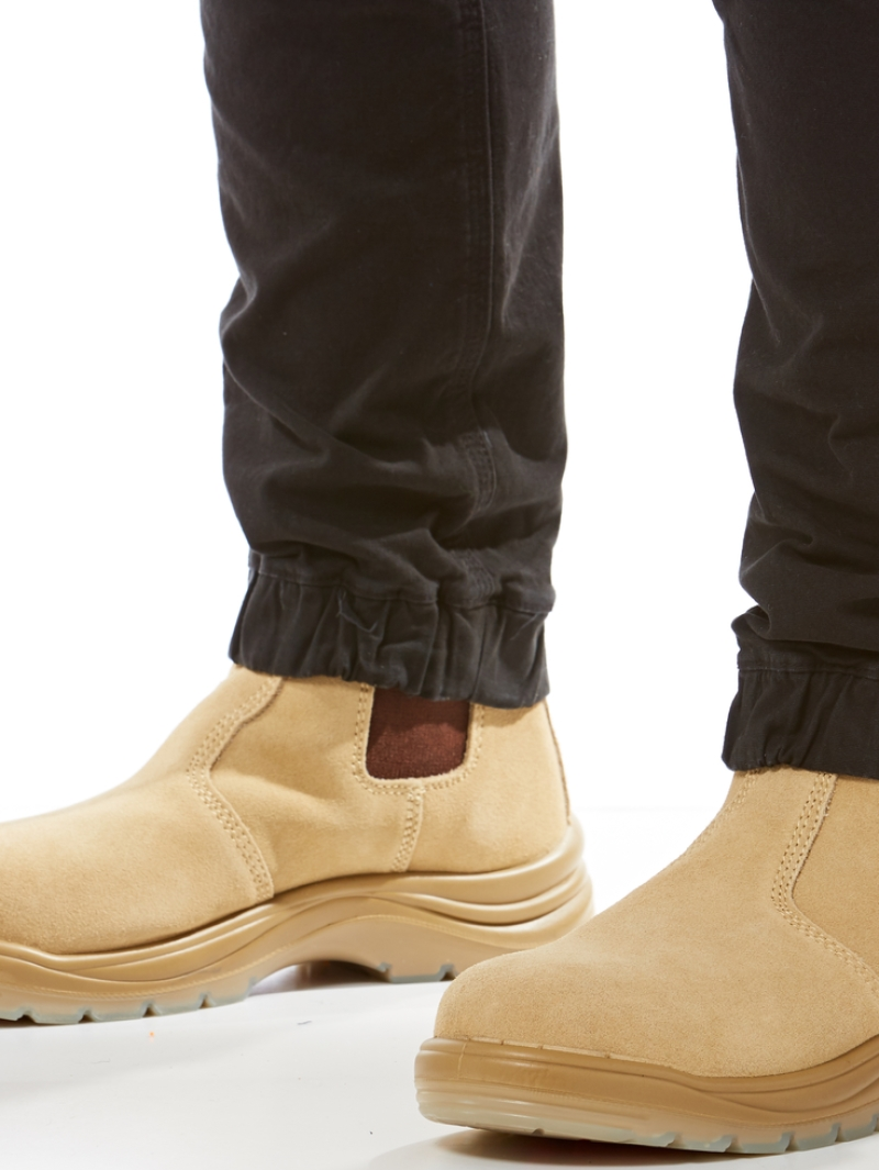 Trousers Traders Black Fixed Waist Cuff Work Pants 5 Trousers Traders Black Fixed Waist Cuff Work Pants - Image 3