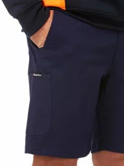 Lowes King Gee Navy Stretch Cargo Fashion Shorts -Traders Country Sales photo3 37817 1825 org lores