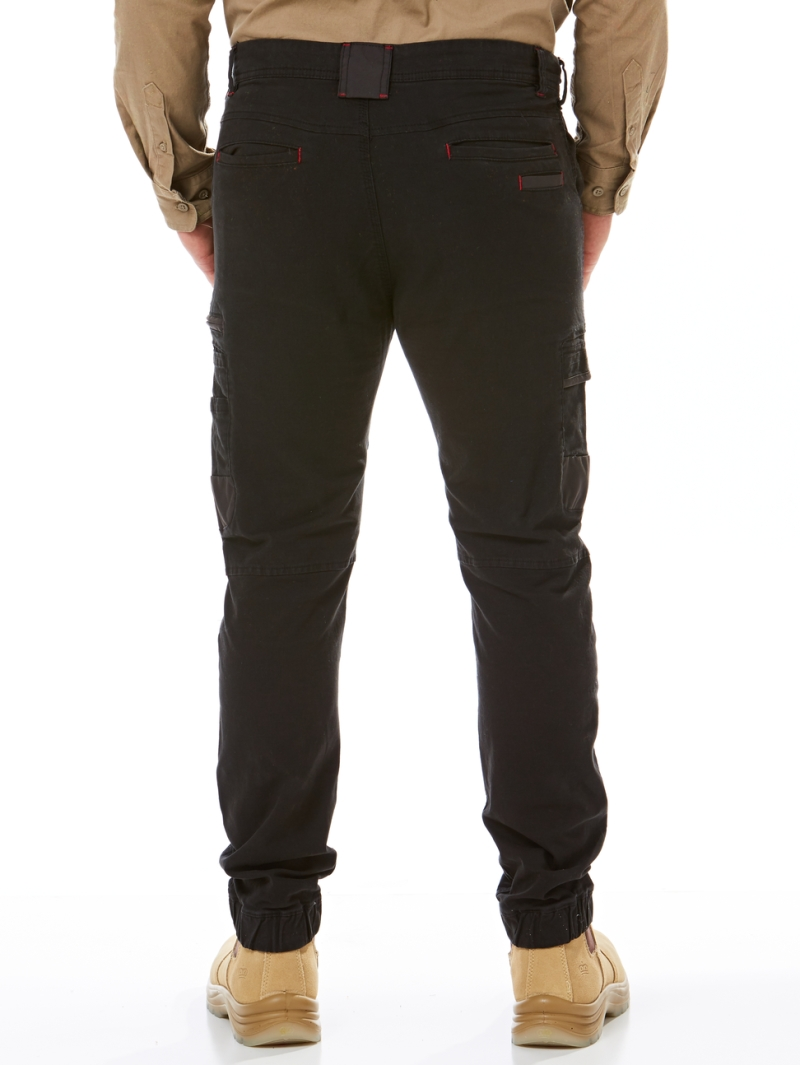 Trousers Traders Black Fixed Waist Cuff Work Pants 6 Trousers Traders Black Fixed Waist Cuff Work Pants - Image 4